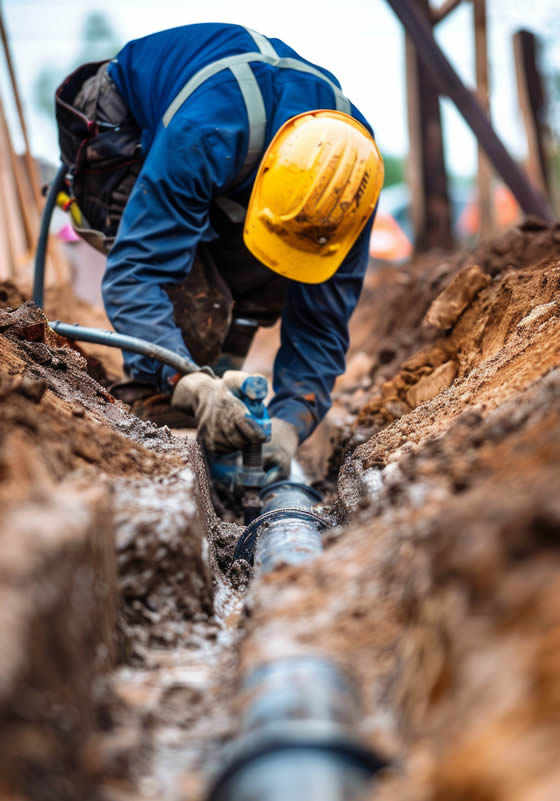 Our Outdoor Water Line Replacement & Repair Process from Trinity Plumbing in New Richmond, OH